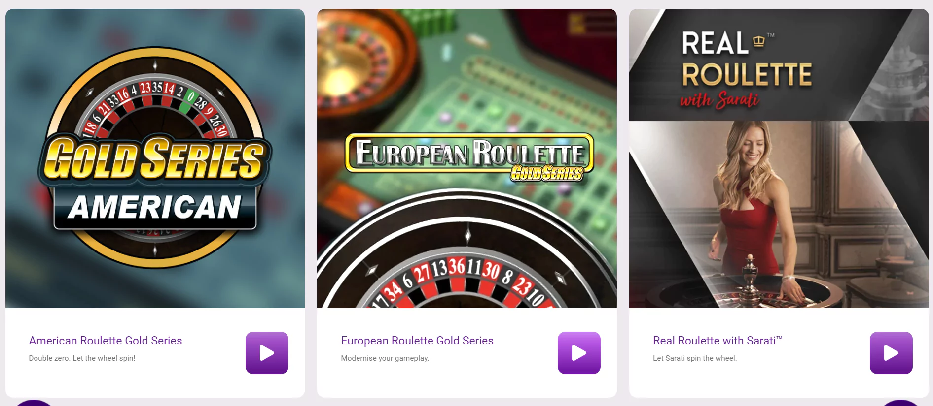 Screenshot of Online Roulette Casino Games  from Jackpotcity official website